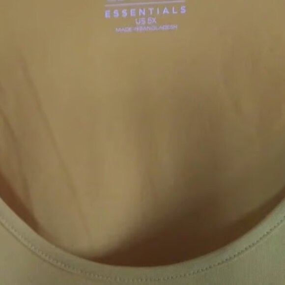 Denim & Co Essentials Golden Yellow Jersey Knit Tee- 5X- Like New - Picture 4 of 4